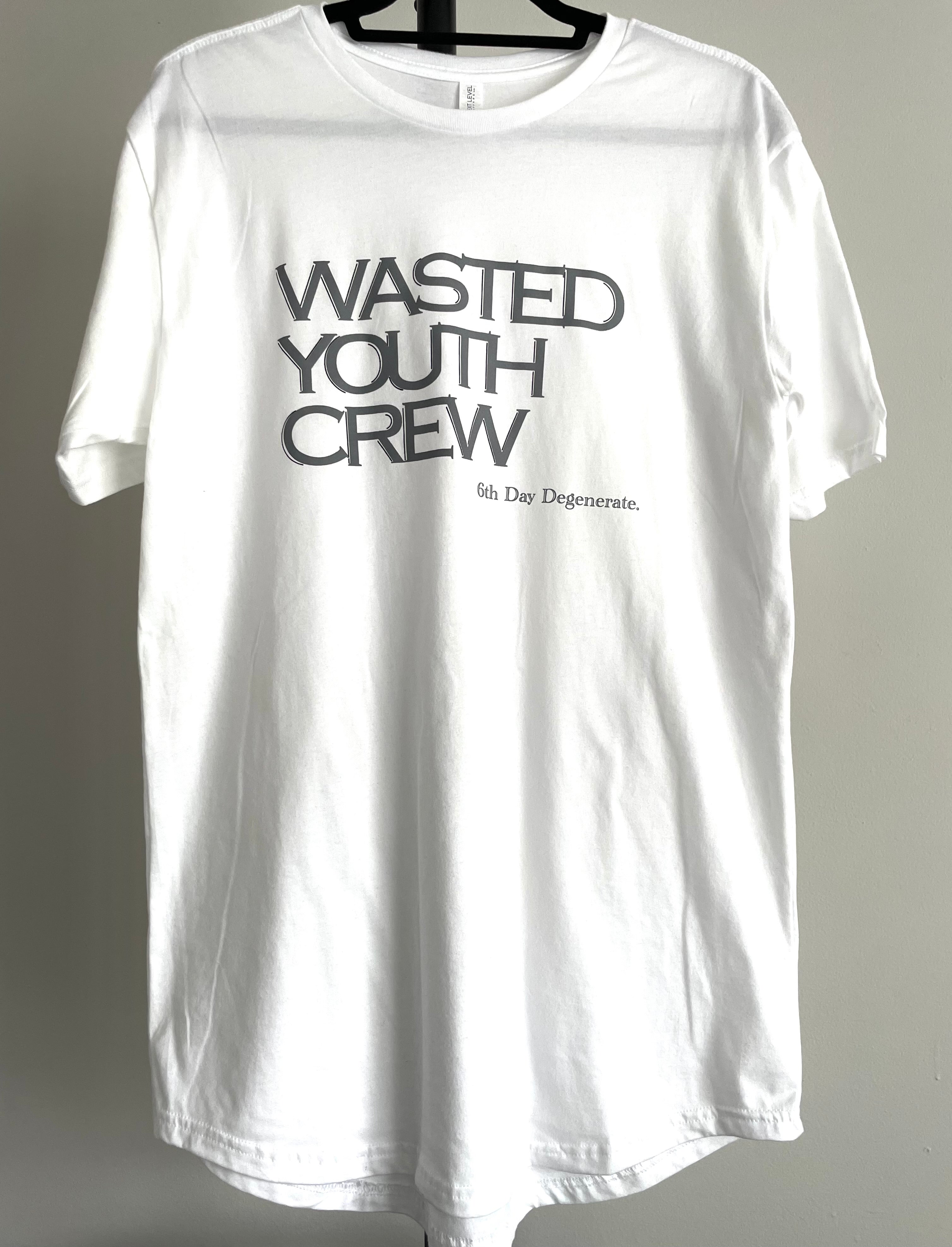 Wasted Youth Crew Long Body T-Shirt – 6th Day Clothing